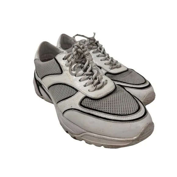 AXEL ARIGATO TECH RUNNERS Size 10 White Black