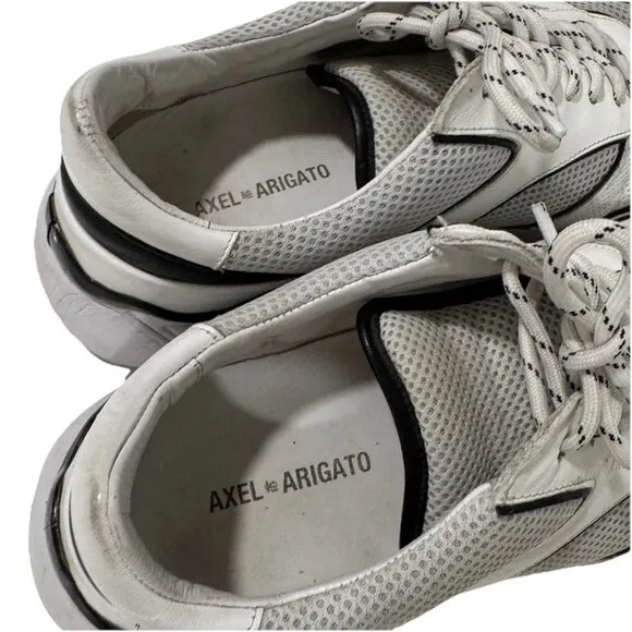AXEL ARIGATO TECH RUNNERS Size 10 White Black
