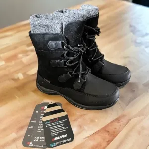 Baffin Eldora Waterproof Mid Calf Winter Black Lined Boots Women’s Size 7 New