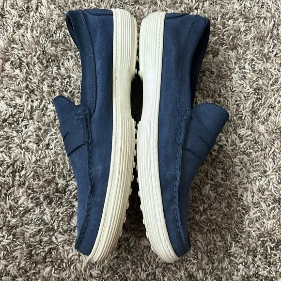 Bagai Blue Suede Slip On Loafers Sz 44 US 11