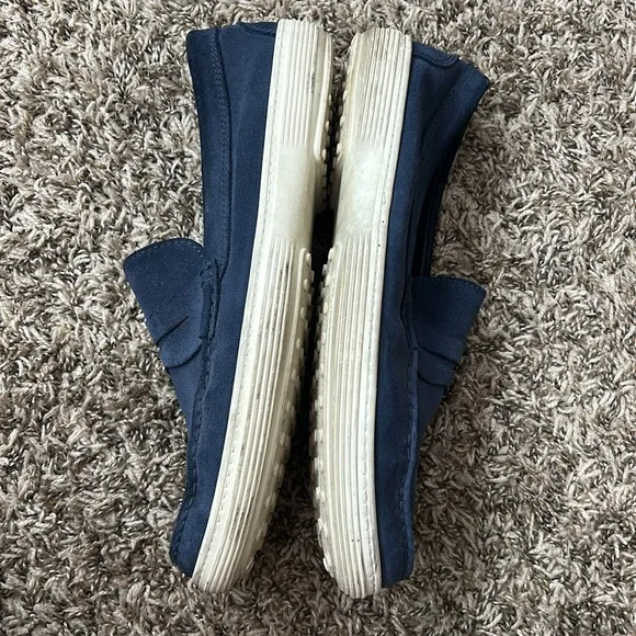 Bagai Blue Suede Slip On Loafers Sz 44 US 11