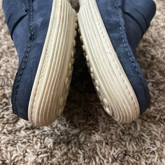 Bagai Blue Suede Slip On Loafers Sz 44 US 11