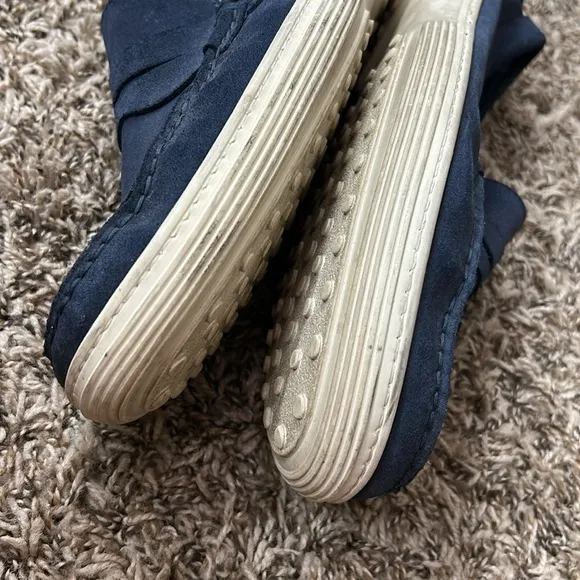 Bagai Blue Suede Slip On Loafers Sz 44 US 11