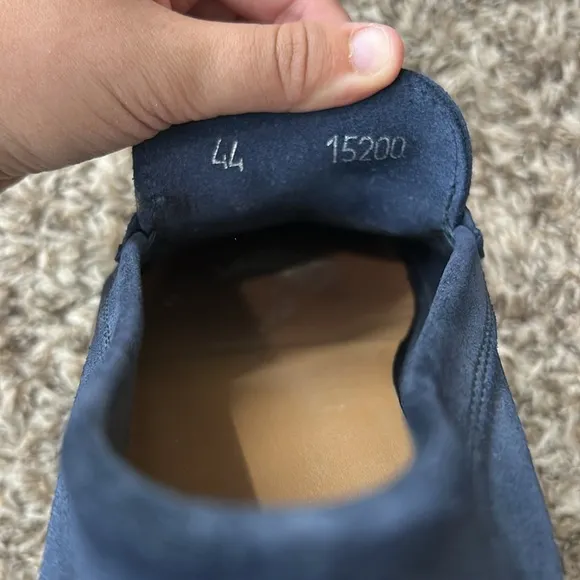 Bagai Blue Suede Slip On Loafers Sz 44 US 11