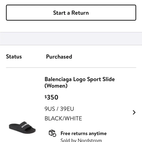 Balenciaga Black Logo Slides