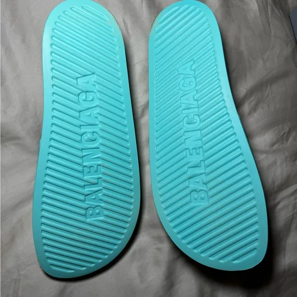Balenciaga Mint Green Slides