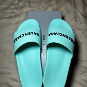 Balenciaga Mint Green Slides