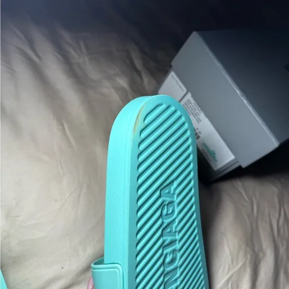 Balenciaga Mint Green Slides
