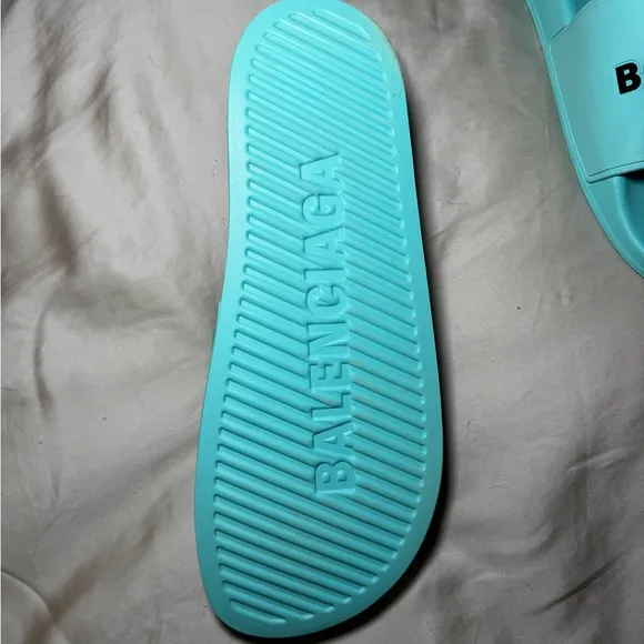 Balenciaga Mint Green Slides