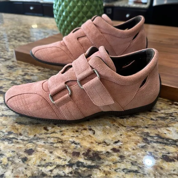 Bally Annabel Neutral Pink Leather Sneakers
