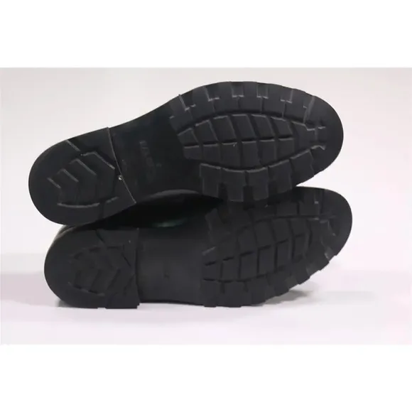 Bally Cantus Black Leather Buckle Strap Loafers Men's US 8.5