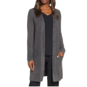 Barefoot Dreams Cozychic Lite Long Weekend Cardigan Open Front Long Cardigan