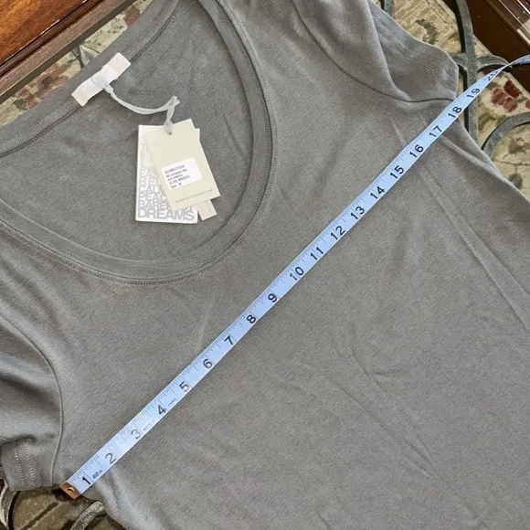 Barefoot Dreams Malibu Collection Organic Cotton Ribbed Dress ~ Olive Branch