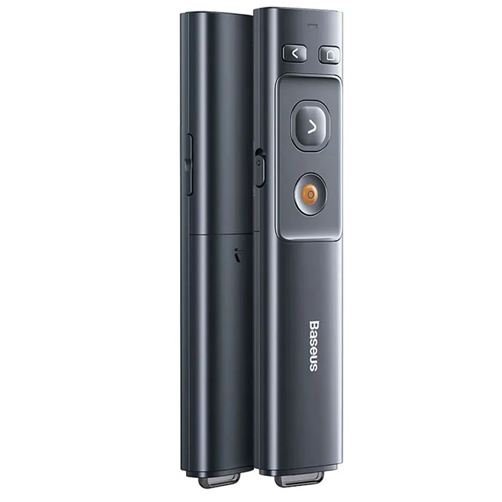 Baseus Orange Dot PPT Clicker (Red Laser) - Grey Battery Version