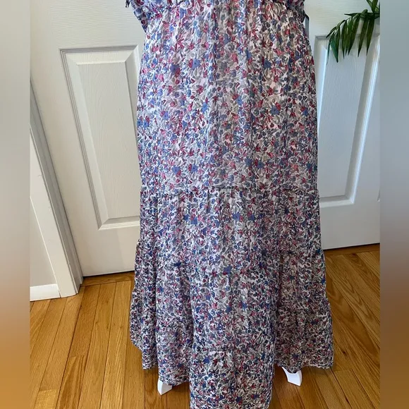 BB Dakota by Steve Madden Women's Chiffon prairie blue pink Floral Size large