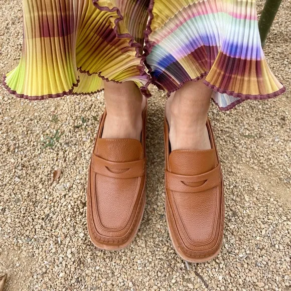 BEKLINA Loafer Mule Cocoa Size 9 ~ Look New Worn Indoors Loafers Mules