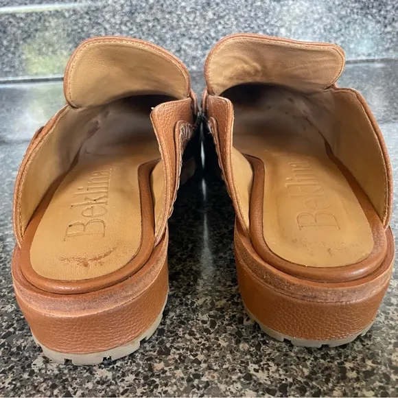 BEKLINA Loafer Mule Cocoa Size 9 ~ Look New Worn Indoors Loafers Mules