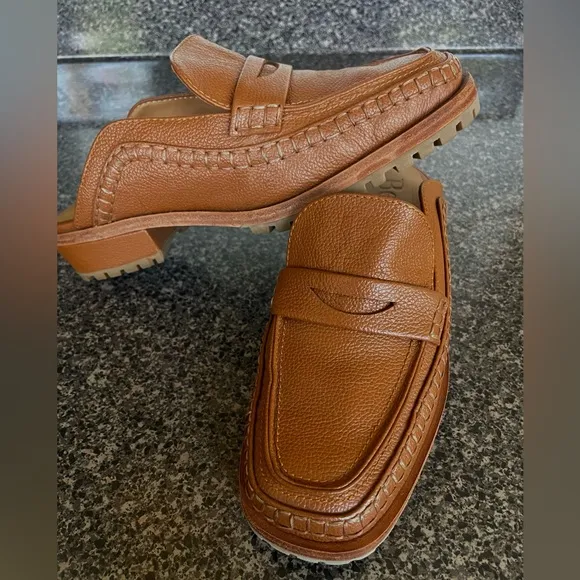 BEKLINA Loafer Mule Cocoa Size 9 ~ Look New Worn Indoors Loafers Mules