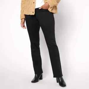 Belle by Kim Gravel Black Reg TripleLuxe Twill Baby Boot-Cut Jeans