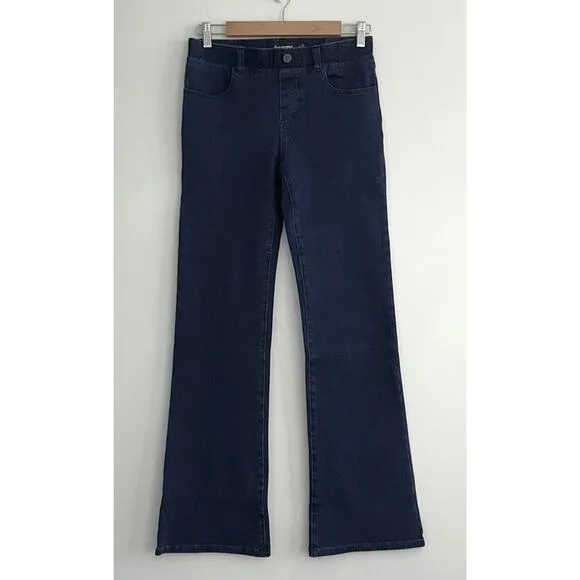 Betabrand Boot-Cut 4-Pocket Betabrand Yoga Denim Jean Indigo Wash Sz S