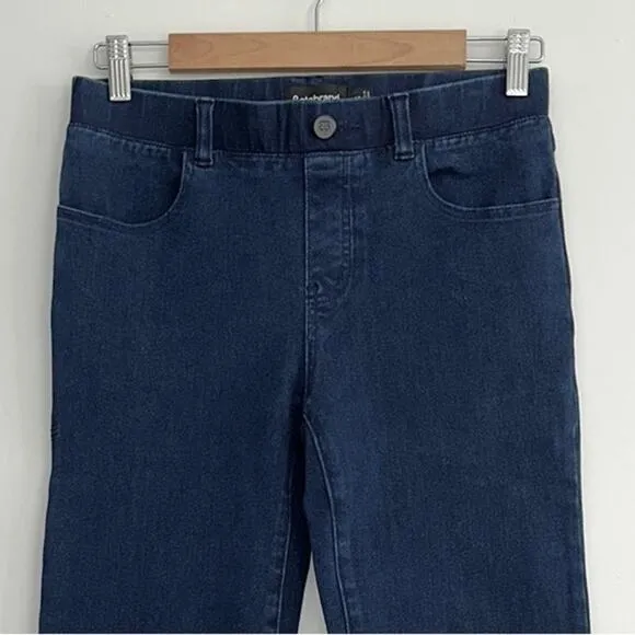 Betabrand Boot-Cut 4-Pocket Betabrand Yoga Denim Jean Indigo Wash Sz S