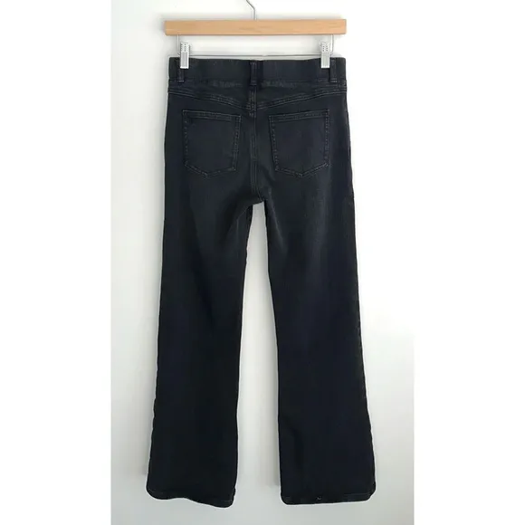 Betabrand Boot-Cut 4-Pocket Yoga Denim Jean in Washed Black
