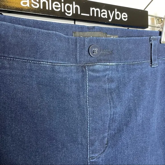 Betabrand | Bootcut Denim Yoga Pants Pull On Stretch Jeans Size 2XL PETITE