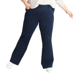 Betabrand | Bootcut Denim Yoga Pants Pull On Stretch Jeans Size 2XL PETITE