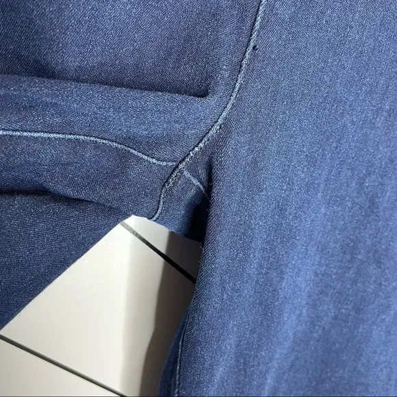 Betabrand | Bootcut Denim Yoga Pants Pull On Stretch Jeans Size 2XL PETITE