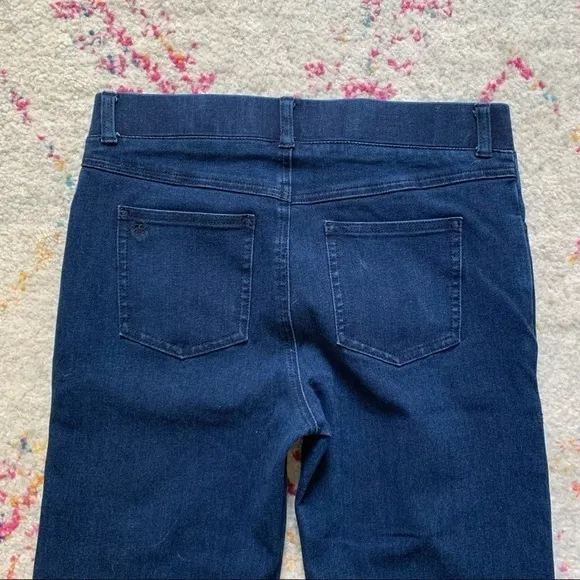 Betabrand Yoga Denim Boot-Cut with 4-Pockets in Dark Indigo sz S Petite