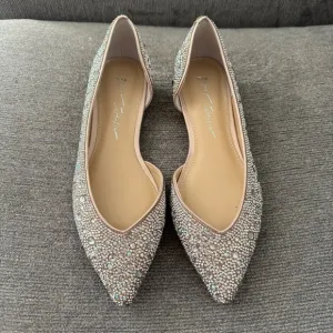 Betsey Johnson Rhinestone Ballet Flats
