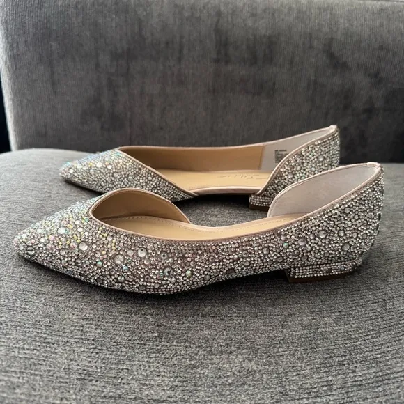 Betsey Johnson Rhinestone Ballet Flats