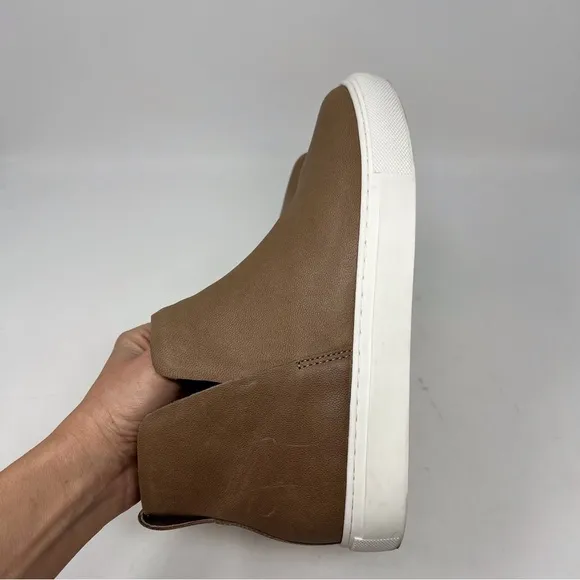 BIRDIES The Falcon Cognac Brown Leather Sneakers Women’s Size 7.5 Neutral SlipOn