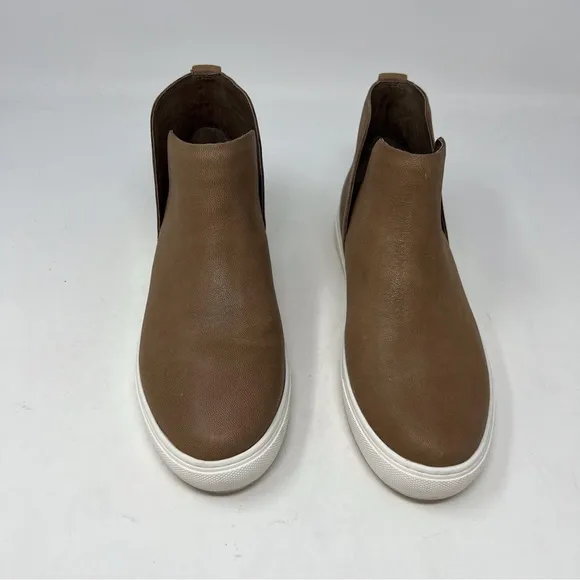 BIRDIES The Falcon Cognac Brown Leather Sneakers Women’s Size 7.5 Neutral SlipOn