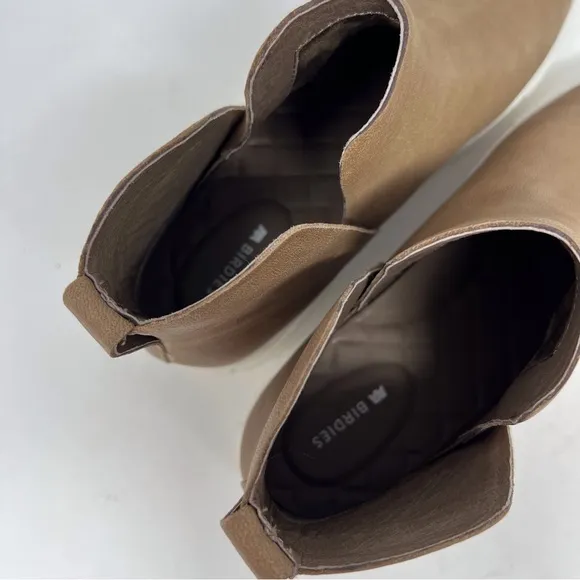 BIRDIES The Falcon Cognac Brown Leather Sneakers Women’s Size 7.5 Neutral SlipOn