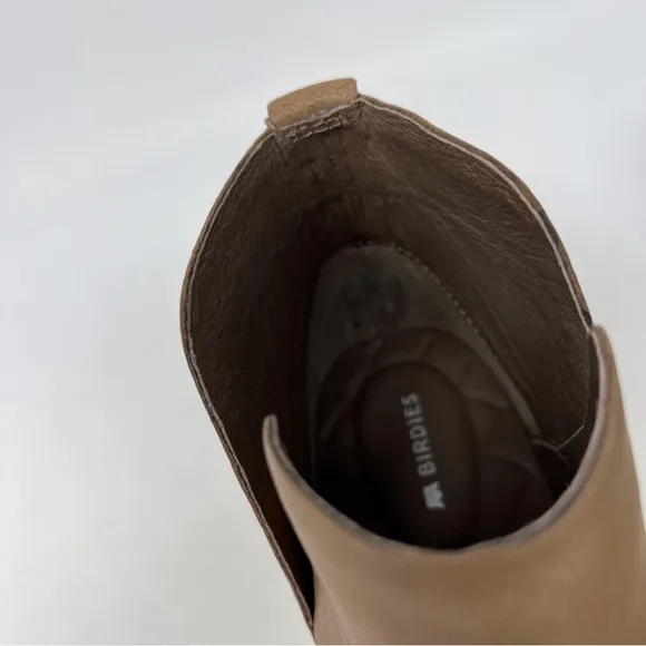 BIRDIES The Falcon Cognac Brown Leather Sneakers Women’s Size 7.5 Neutral SlipOn