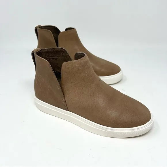 BIRDIES The Falcon Cognac Brown Leather Sneakers Women’s Size 7.5 Neutral SlipOn