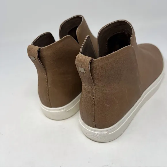 BIRDIES The Falcon Cognac Brown Leather Sneakers Women’s Size 7.5 Neutral SlipOn