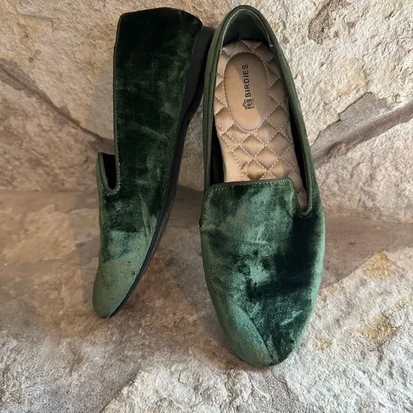 Birdies velvet starling flats size 7.5