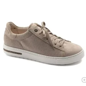BIRKENSTOCK BEND LOW CANVAS-SUEDE SNEAKERS COLOR SANDCASTLE 43 (men’s 10-10.5)
