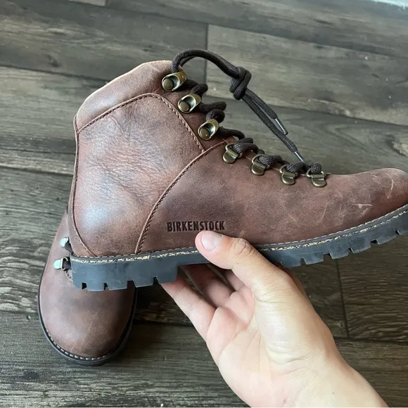 Birkenstocks Women's Jackson Natural Leather Nubuck Boots Brown Size 7