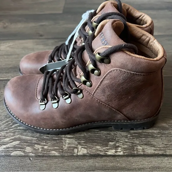 Birkenstocks Women's Jackson Natural Leather Nubuck Boots Brown Size 7