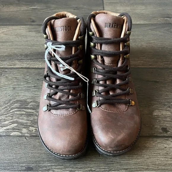 Birkenstocks Women's Jackson Natural Leather Nubuck Boots Brown Size 7
