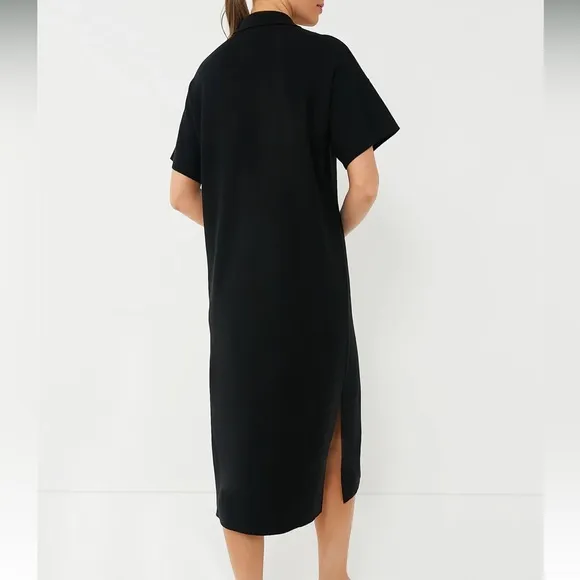 Black Channing Polo Midi Dress