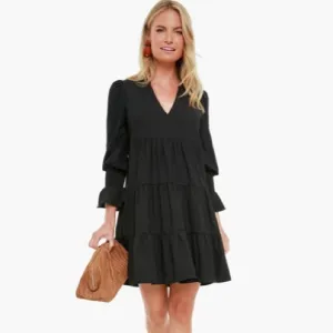 Black Crepe Kenzo DressPOMANDER PLACE