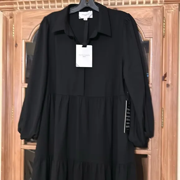 Black Crepe Mabel Maxi Dress NWT