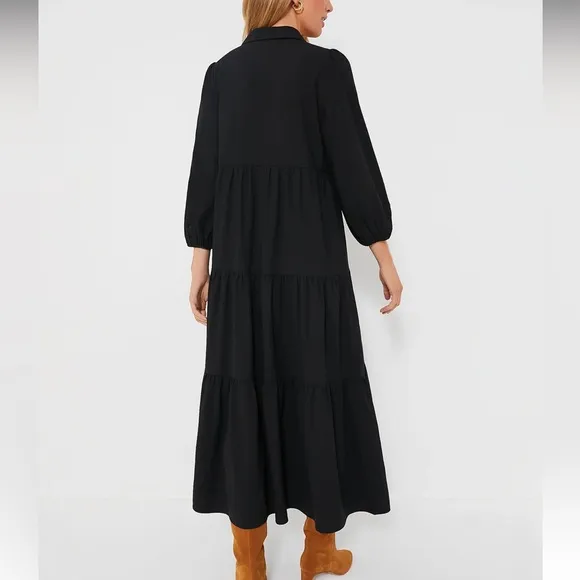 Black Crepe Mabel Maxi Dress NWT