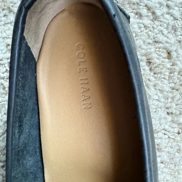 Black Leather Driving Loafers
