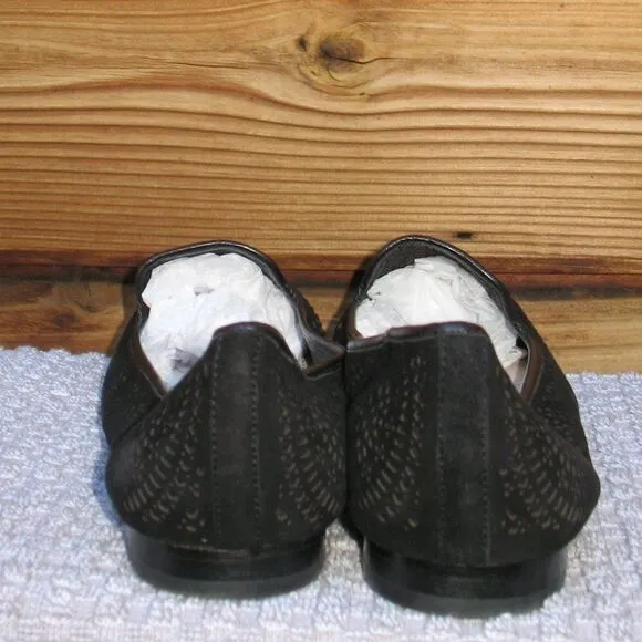 Black Laser Cut Flats