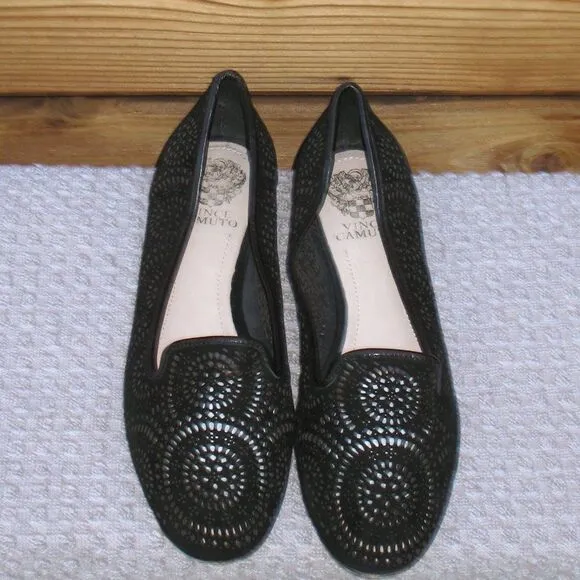 Black Laser Cut Flats